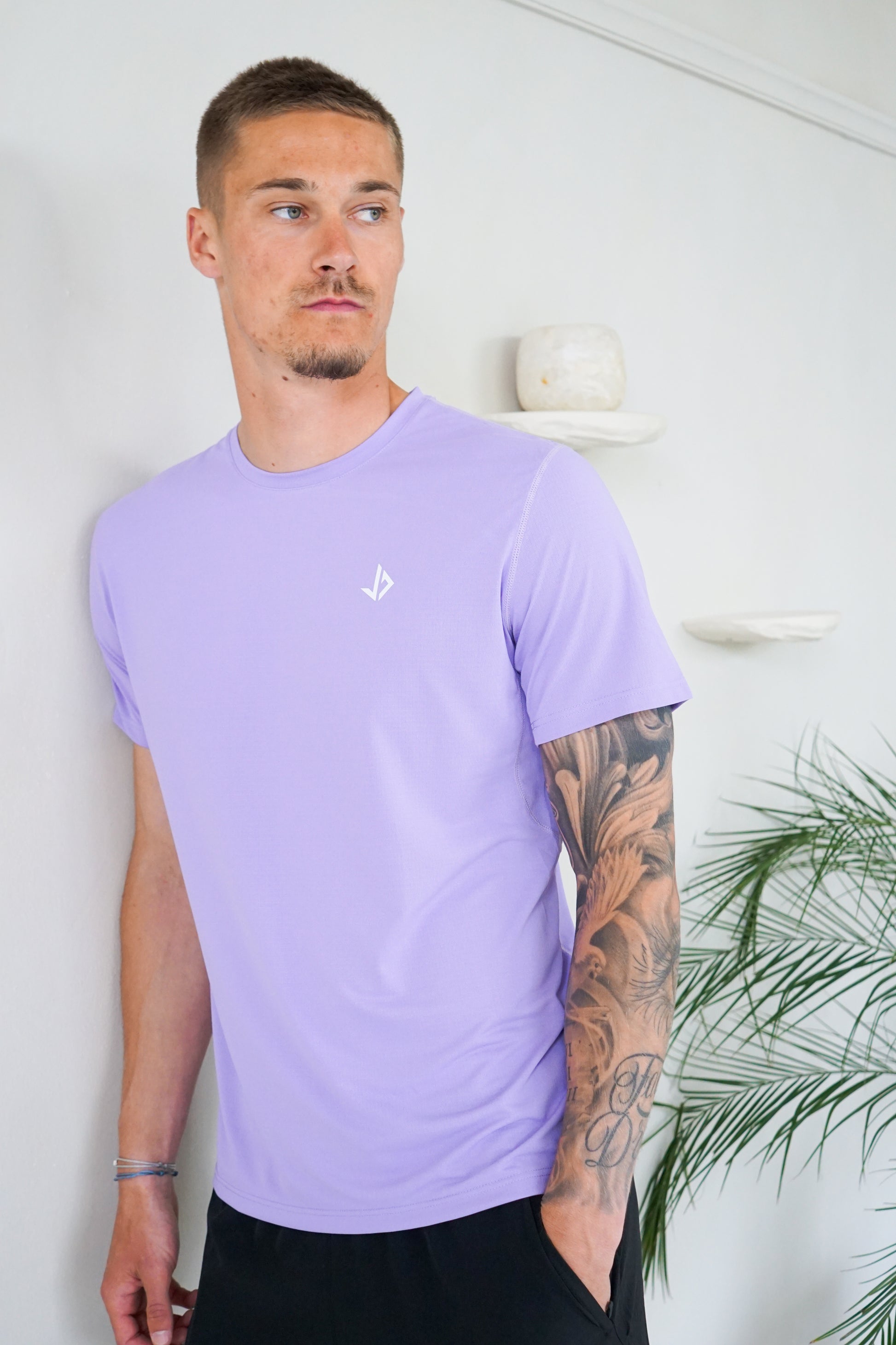 sportshirt heren lila juss7 tall fit