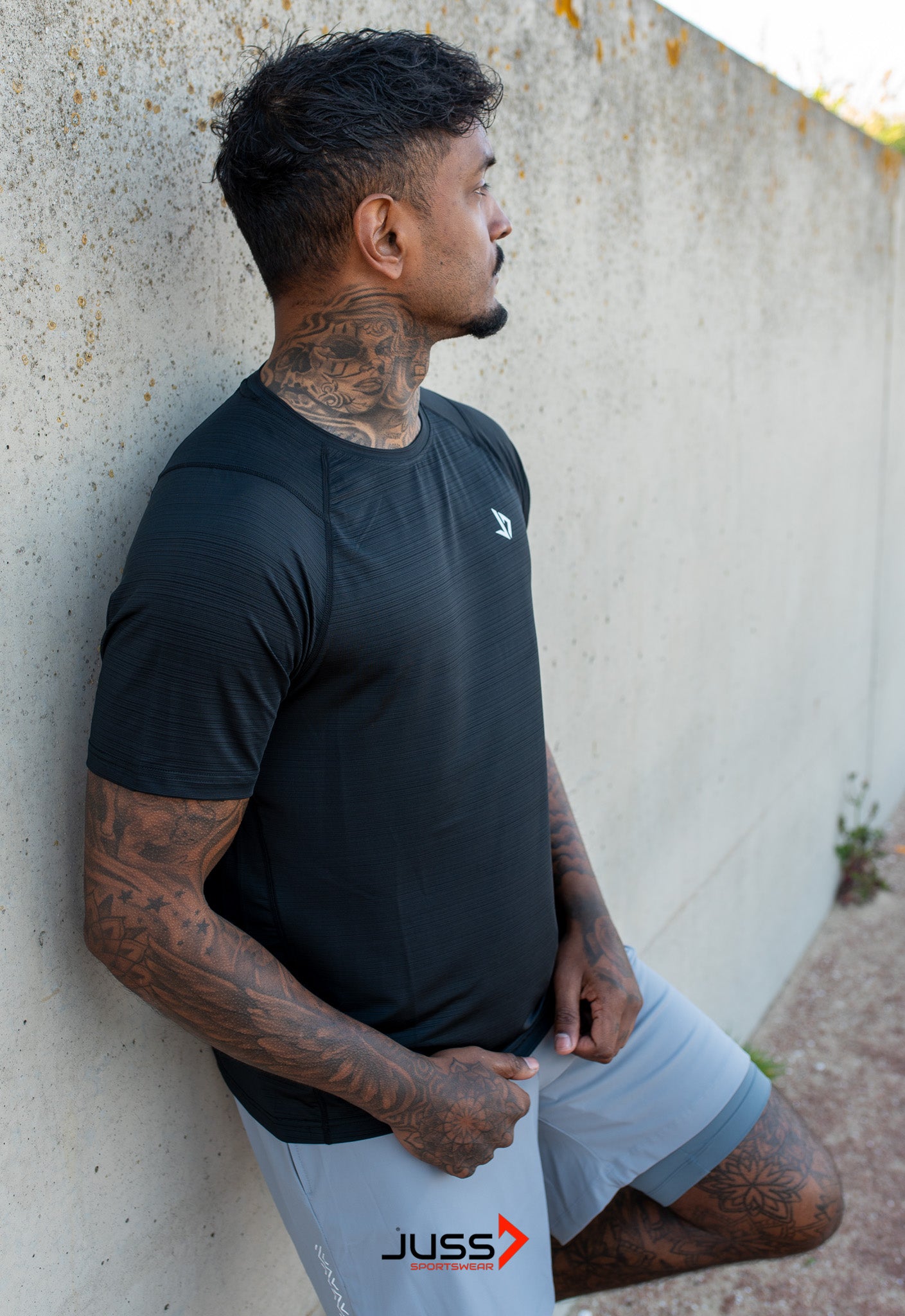 SPORT T-SHIRT MUSCLE DRY - BLACK