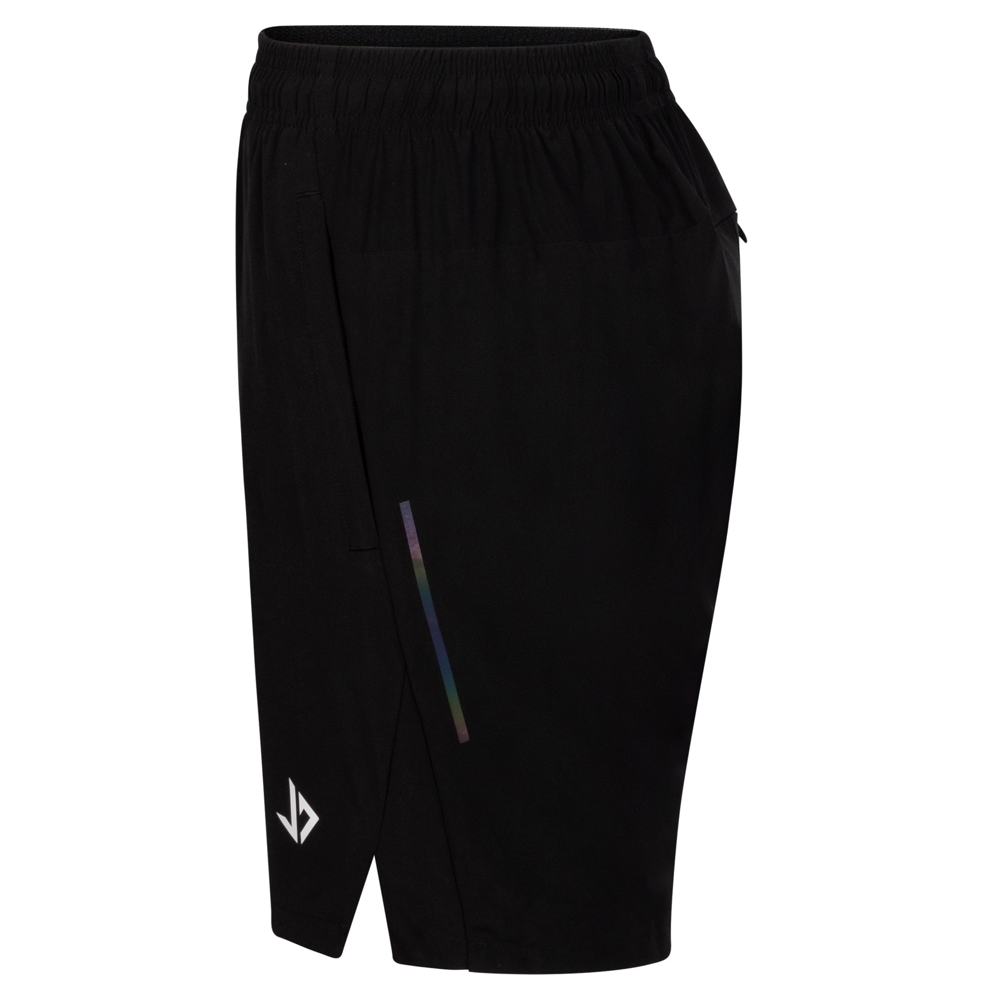 Zwarte lichtgewicht sportbroek voor heren met ritszakken van JUSS7