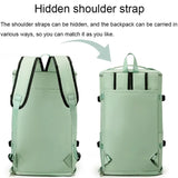 Large Capacity Waterproof Sports Training Handheld Gym Bag with Shoe Compartment(Black)