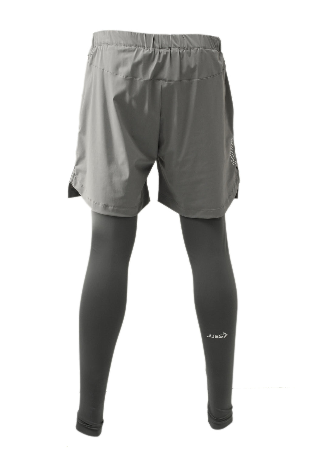 2IN1 SECOND SKIN SPORT SHORT EXTRA LONG - GREY