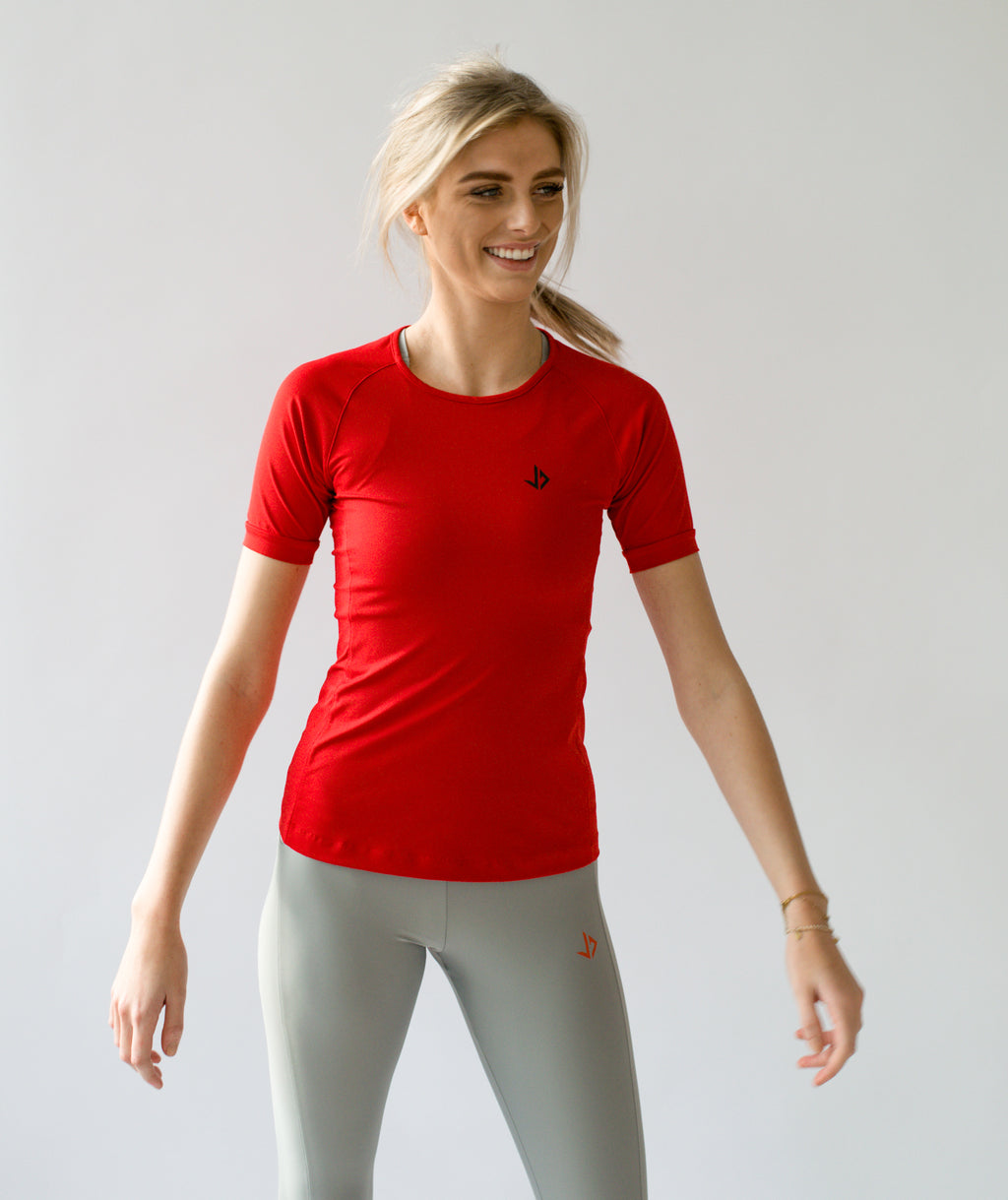 SPORT T-SHIRT WOMEN SHORTSLEEVE - RED
