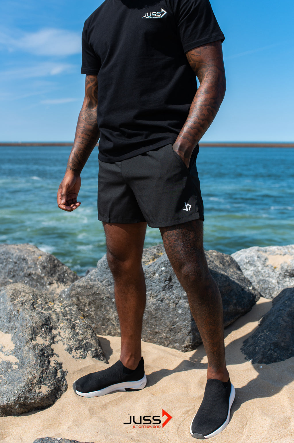 JUSS7 BASIC SHIRT - BLACK