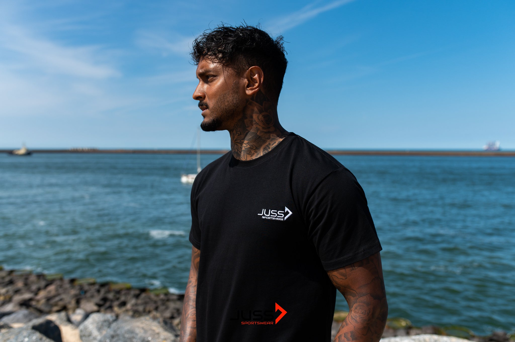 JUSS7 BASIC SHIRT - BLACK