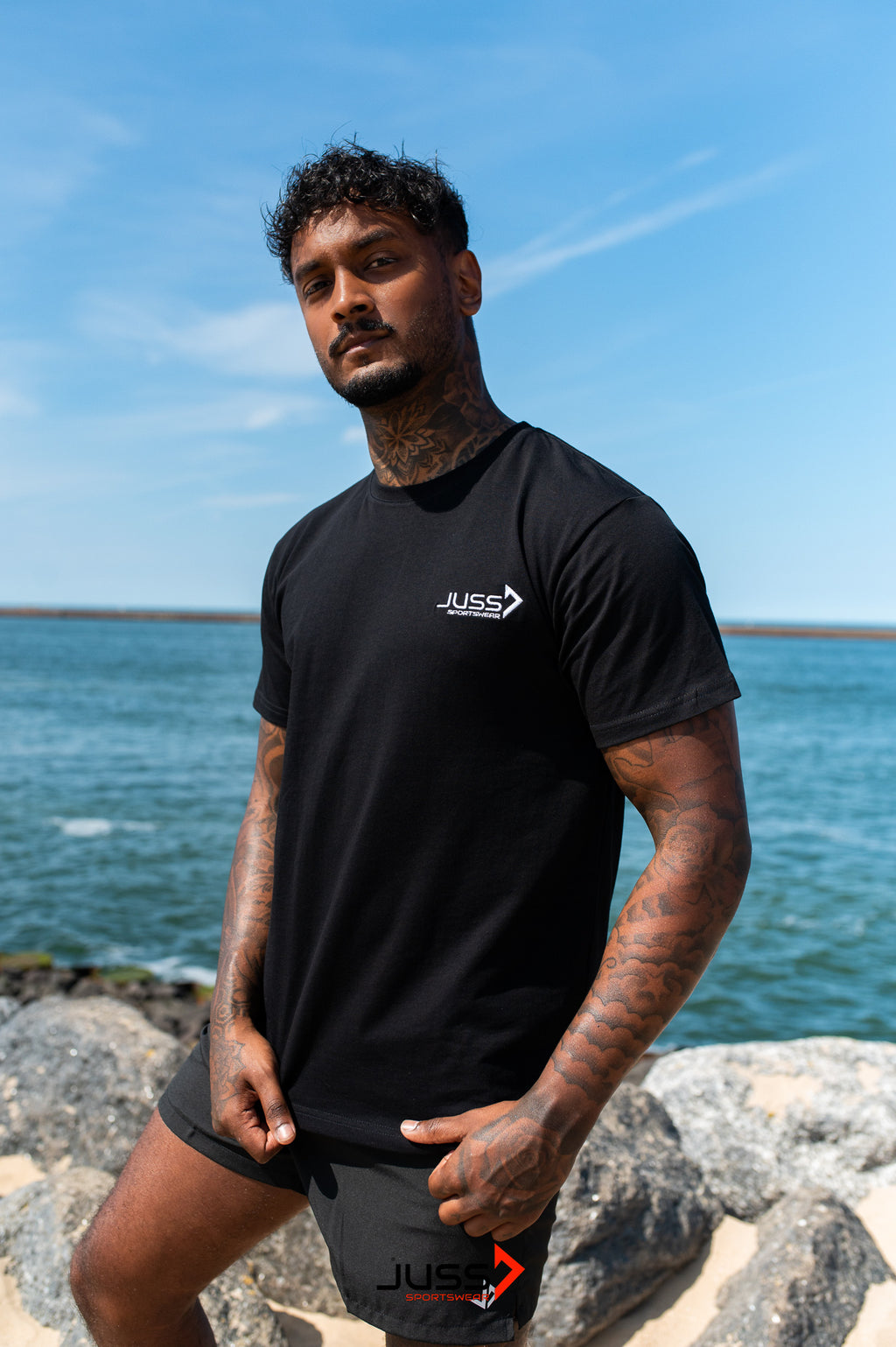 JUSS7 BASIC SHIRT - BLACK