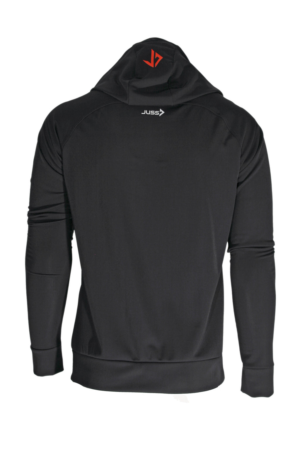 SPORT HOODIE EXTRA LANG - BLACK