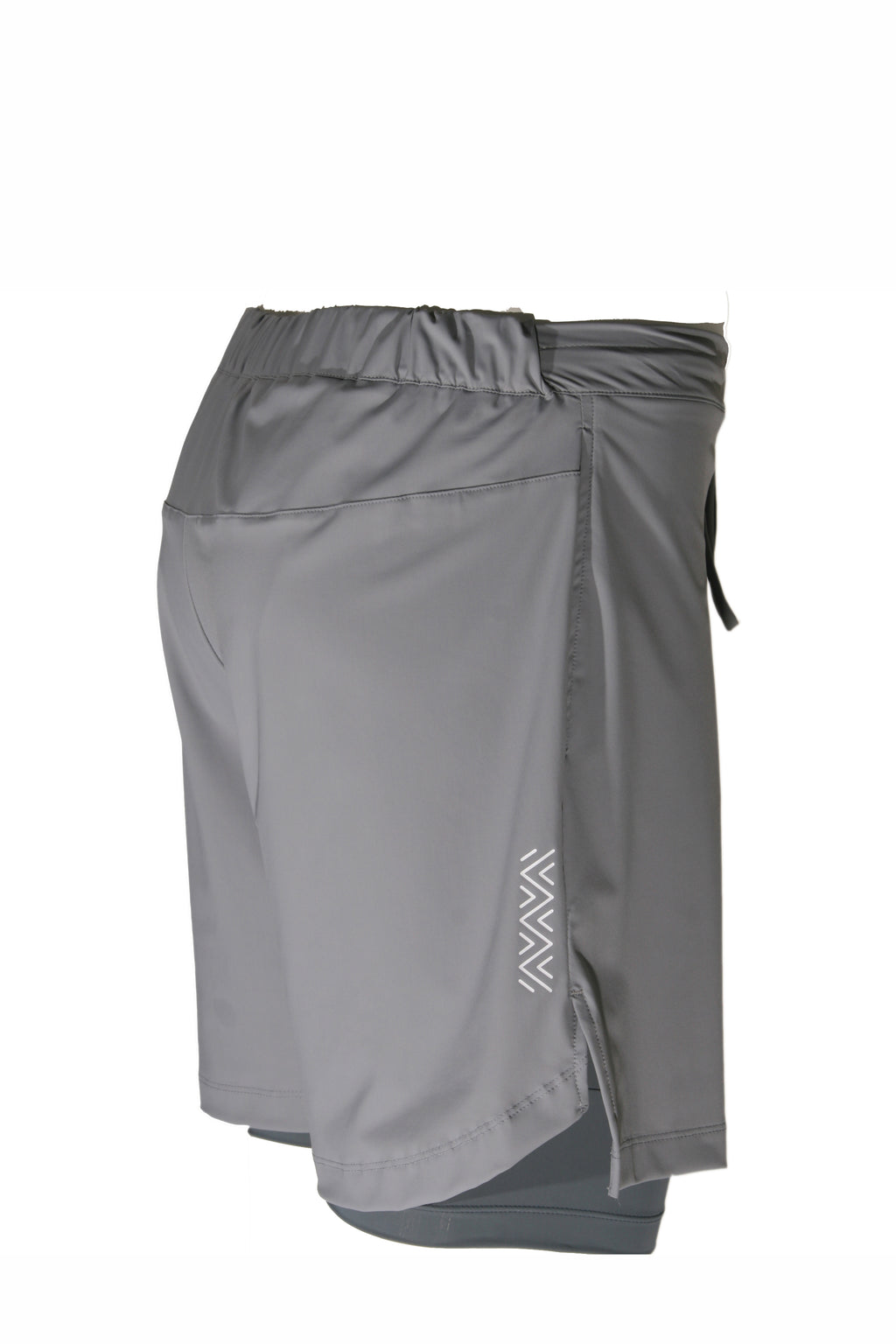 2IN1 HARDLOOPBROEK MET TELEFOONZAK - GREY