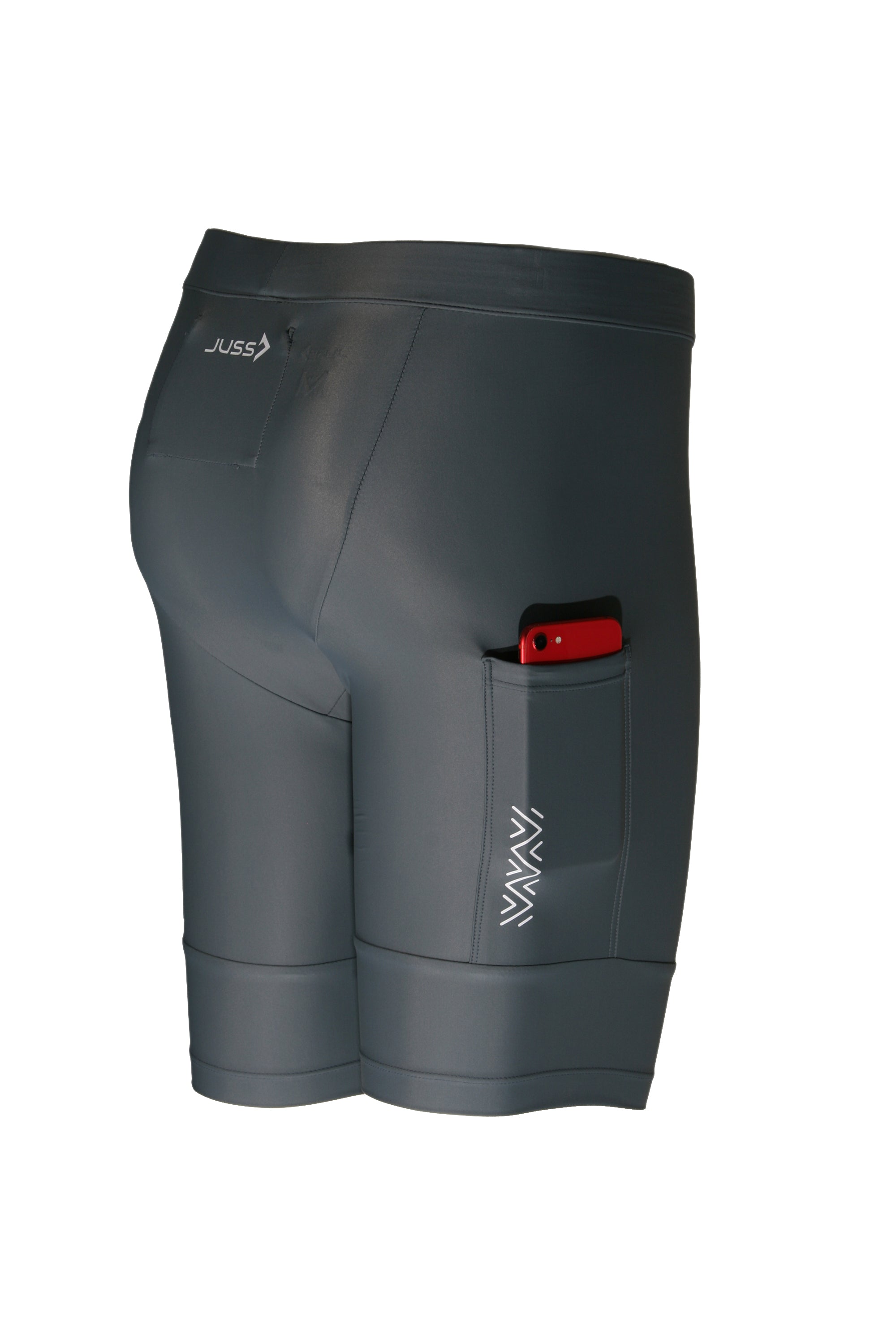 RUN & SLIDE HARDLOOPBROEK MET TELEFOONZAK - GREY