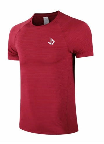 JUSS7 Sportswear - Sport Shirt Heren Rood - Lichtgewicht, Ademend, en Comfortabel
