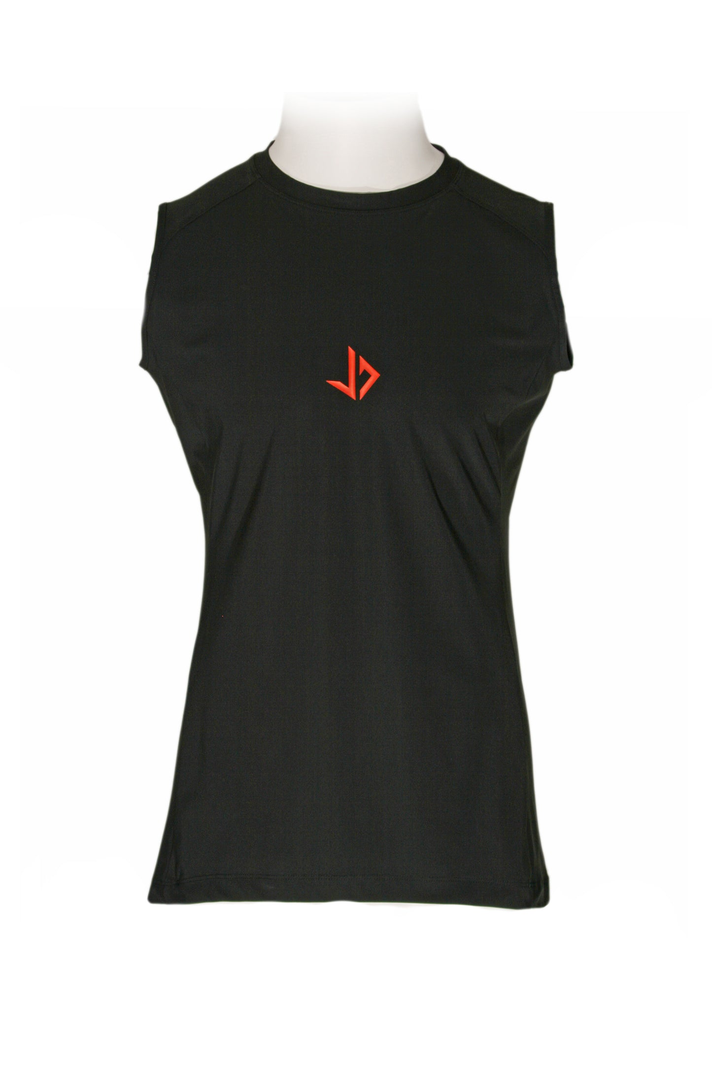 Lange man draagt zwarte extra lang sportshirt van JUSS7 Sportswear