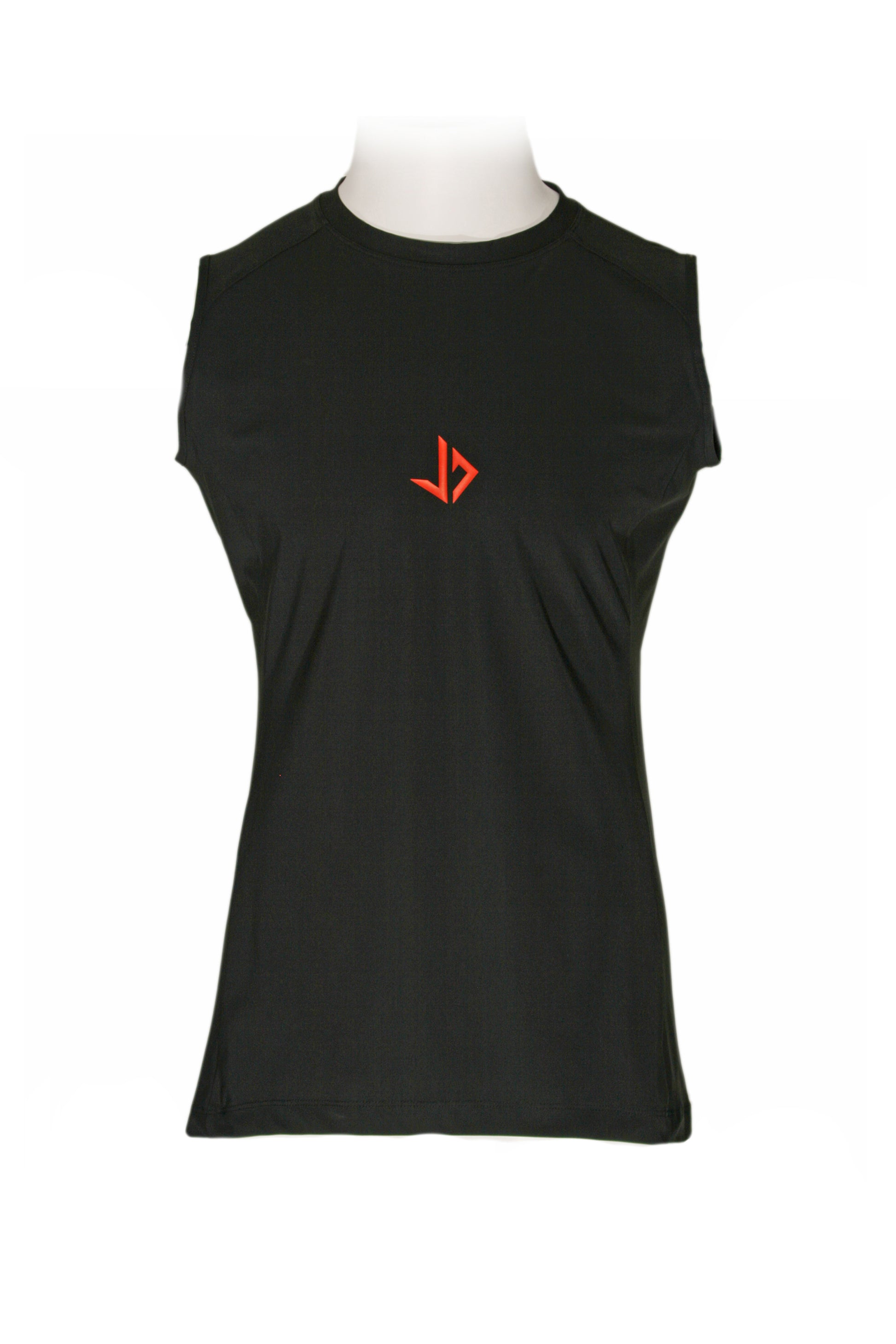 Lange man draagt zwarte extra lang sportshirt van JUSS7 Sportswear